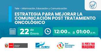  Capacitación online gratis sobre: "Estrategia para mejorar la comunicación post tratamiento oncológico"