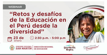  Webinar online "Retos y desafíos de la Educación en el Perú desde la diversidad" 
