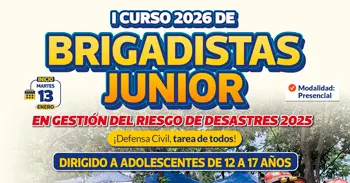  I Curso presencial "Brigadistas Junior 2026" de la Municipalidad de Lima