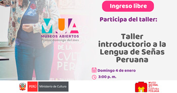  Taller presencial "Introductorio de Lengua de Señas Peruana (LSP)" del Museo Nacional de la Cultura Peruana