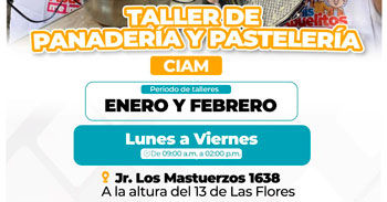  Taller presencial de panadería y pastelería de la Municipalidad de San Juan de Lurigancho