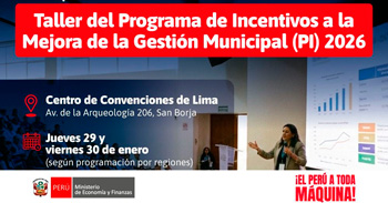 Taller presencial "Presentación de Compromisos e Indicadores correspondientes al año 2026" del MEF