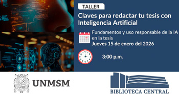  Taller online gratis "Claves para redactar tu Tesis con Inteligencia Artificial "  