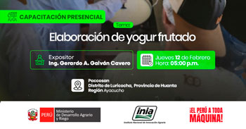  Capacitación presencial "Elaboración de yogur frutado" del INIA