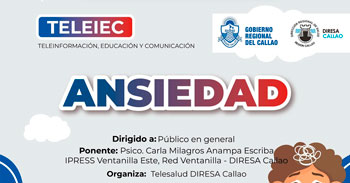  Capacitación online "Ansiedad" de la Diresa Callao