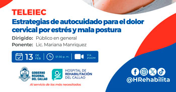  Capacitación online "Estrategias de autocuidado para el dolor cervical por estrés y mala postura"