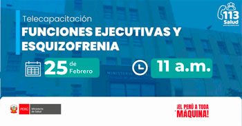  Capacitación online "Funciones ejecutivas y esquizofrenia" del  MINSA