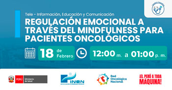Capacitación online gratis "Regulación emocional a través del mindfulness para pacientes oncológicos" del INEN