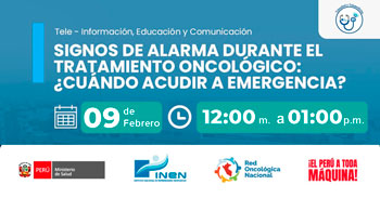 Capacitación online gratis "Signos de alarma durante el tratamiento oncológico: ¿Cuándo acudir a emergencia"