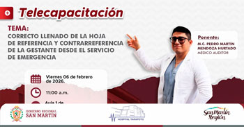 Capacitación online Llenado de la hoja de referencia y contrarreferencia de la gestante desde el servicio de emergencia