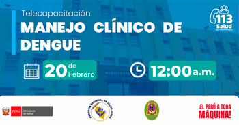  Capacitación online "Manejo clínico de dengue" del MINSA