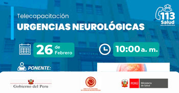  Capacitación online "Urgencias neurológicas" del Instituto Nacional de Ciencias Neurológicas