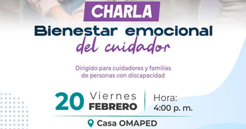 Charla presencial gratis "Bienestar emocional del cuidador " de la Municipalidad de Magdalena del Mar