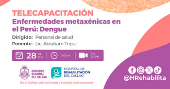 Capacitación online "Enfermedades metaxénicas en el Perú: Dengue" Hospital de Rehabilitación del Callao