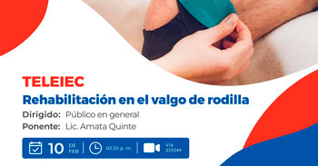 Charla online "Rehabilitación en el valgo de rodilla" 