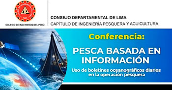 Conferencia gratuita "Uso de Boletines Oceanográficos Diarios en la Operación Pesquera" del CIP LIMA pesqueros