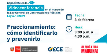 Conferencia online gratis "Fraccionamiento: cómo identificarlo y prevenirlo" del OECE