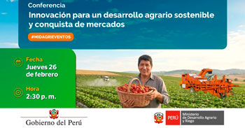 Conferencia online gratis "Innovación para un desarrollo agrario sostenible y conquista de mercados"  