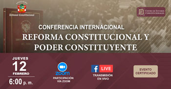  Conferencia online "Reforma constitucional y poder constituyente" Centro de Estudios Constitucionales del TC