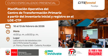  Curso presencial gratis "Planificación Operativa del CTP desde el Inventario Inicial y Registro LOE-CTP"  