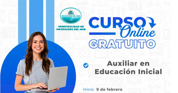 Curso online gratis "Auxiliar en educación inicial" de la Municipalidad de Magdalena del Mar