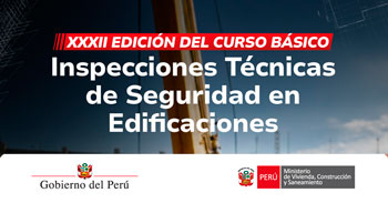 Curso online "Inspecciones Técnicas de Seguridad de Edificaciones - ITSE" del MINISTERIO DE VIVIENDA