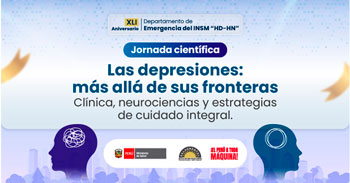 Evento híbrida "Programa Jornada Científica: Las depresiones: más allá de sus fronteras" del INSM