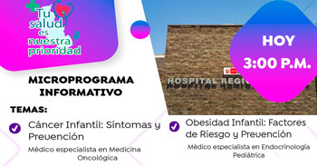 Evento online "Cáncer Infantil y Obesidad Infantil" del Hospital Regional de Ica  