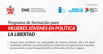  Programa de Formación para Mujeres Jóvenes en Política del JNE