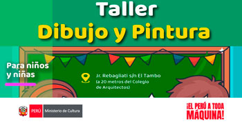 Taller presencial gratis de "Dibujo y pintura" del Ministerio de Cultura Dirección de Junín