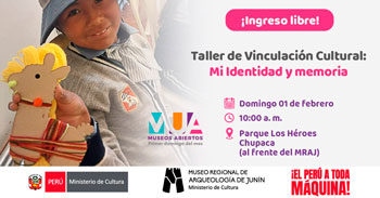Taller presencial "Vinculación cultural: Mi identidad y memoria" del Museo Regional de Arqueología de Junín