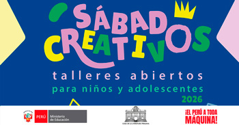 Talleres gratis "Sábados creativos: para niños y adolescentes 2026" del Ministerio de Cultura
