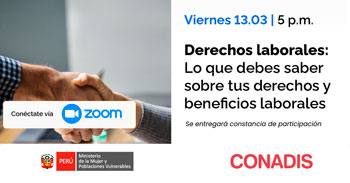 Capacitación virtual "Derechos laborales: Lo que debes saber sobre tus derechos y beneficios laborales" 