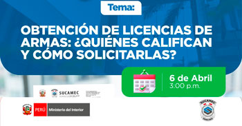  Capacitación online gratis "Obtención de licencias de armas: ¿quiénes califican y cómo solicitarlas?" 