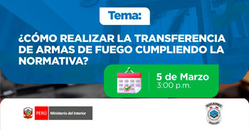 Capacitación online gratis ¿Sabes cómo transferir un arma de fuego cumpliendo la normativa vigente?