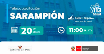 Capacitación virtual "Sarampión" del MINSA