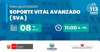 Capacitación virtual "Soporte vital avanzado (SVA)" del MINSA