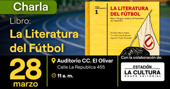 Charla presencial "La literatura del fútbol" de la Municipalidad de San Isidro