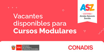  Curso gratis modulares del MIMP Conadis