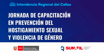 Jornada de capacitación en prevención del hostigamiento sexual y violencia de género de la Sunafil