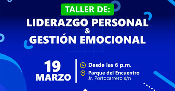 Taller presencial "Liderazgo personal y gestión emocional" de la Municipalidad Distrital de La Victoria