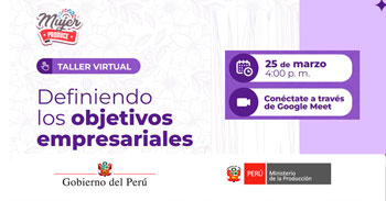  Taller online "Definiendo los objetivos empresariales" del Produce