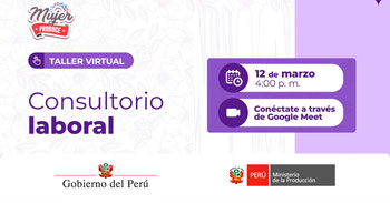 Taller online gratis "Consultorio laboral" de PRODUCE