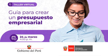 Taller online "Guía para crear un presupuesto empresarial" del Produce