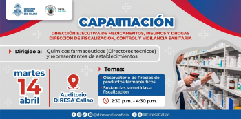  Capacitación presencial Observatorio de precios, productos farmacéuticos y sustancias sometidas a fiscalización