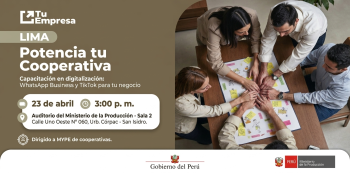  Capacitación presencial - "Potencia tu Cooperativa" Tu Empresa