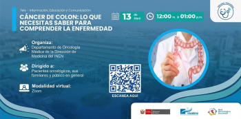 Capacitación virtual - "Cáncer de Colon: Lo que necesitas saber para comprender la enfermedad" INEN