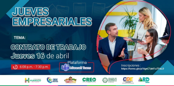  Capacitacion online - "Contrato de Trabajo" Gerencia Regional de Desarrollo Económico Huánuco