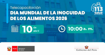 Capacitación online- "Dia mundial de la inocuidad de los alimentos 2026" del MINSA