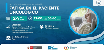  Capacitación online - "Fatiga en el paciente oncológico" INEN